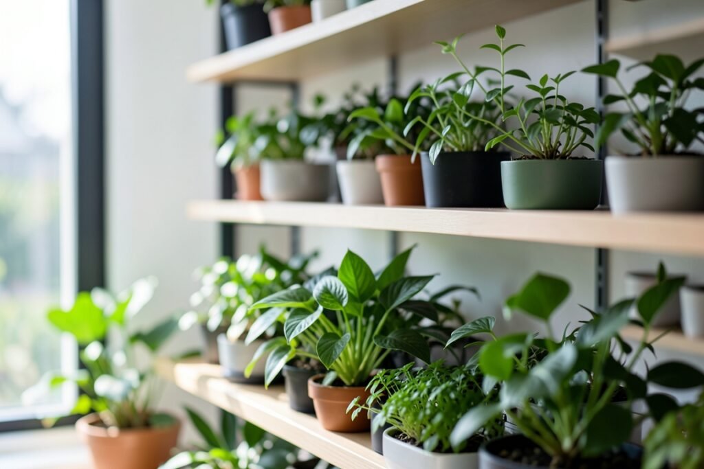 Así afecta la altura de las estanterías al desarrollo de plantas de interior