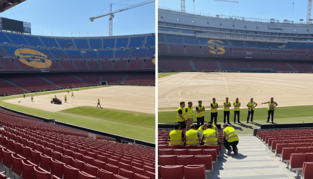 Avances en las obras del Camp Nou a 22 días del Gamper