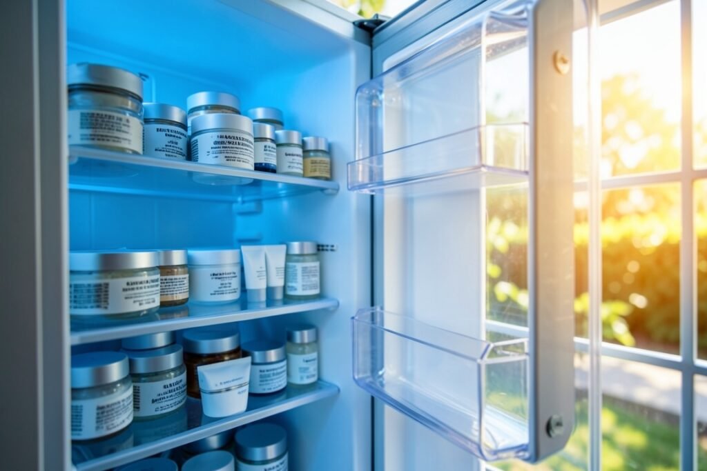 Calor y cosméticos: por qué guardar cremas en la nevera en verano