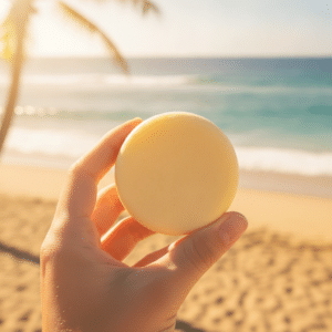 Champú sólido para cuidar el cabello rubio en verano