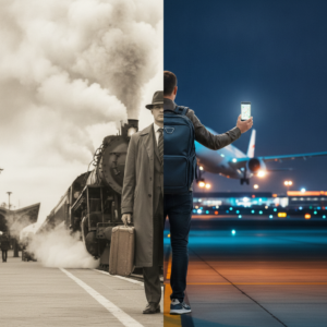Comparativa de los viajes: pasado y presente Comparativa de los viajes: pasado y presente