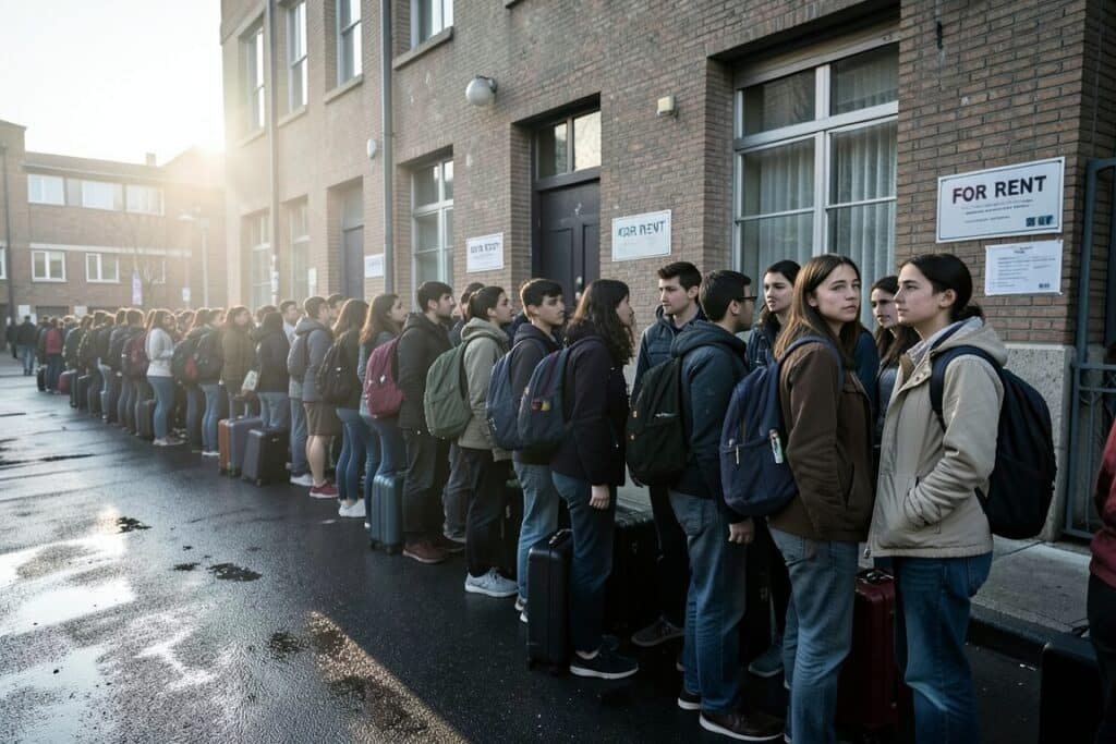 Escasez y colas tempranas marcan el alquiler estudiantil en España Escasez y colas tempranas marcan el alquiler estudiantil en España