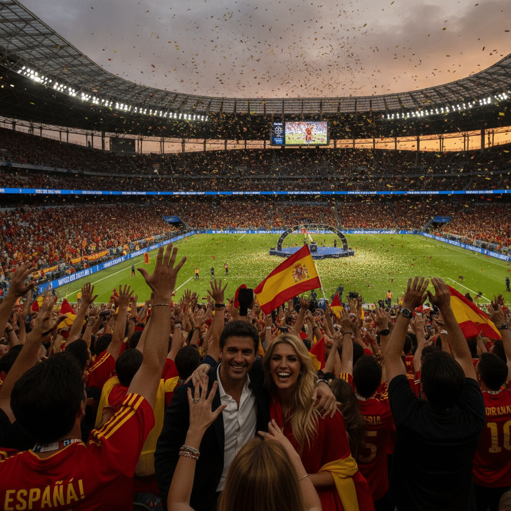 Famosos en la victoria de España en la final del Mundial Famosos en la victoria de España en la final del Mundial