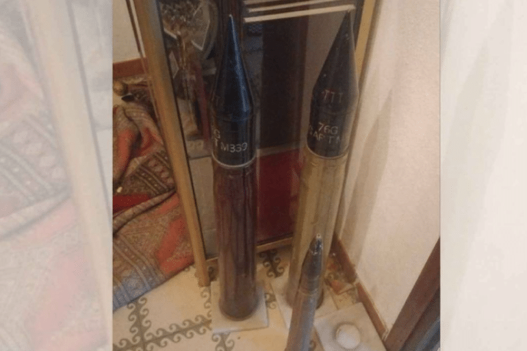 Hallan tres proyectiles antiaéreos en un piso de la Sagrada Familia de Barcelona Hallan tres proyectiles antiaéreos en un piso de la Sagrada Familia