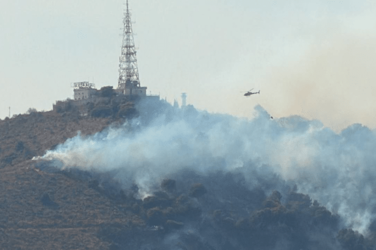 Incendio en Collserola obliga a confinar a vecinos: 21 dotaciones luchan contra las llamas Incendio en Collserola obliga a confinar a vecinos 21 dotaciones luchan contra las llamas