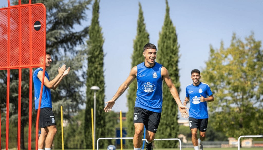 Kevin Sánchez gana protagonismo en la pretemporada del Deportivo Kevin Sánchez gana protagonismo en la pretemporada del Deportivo