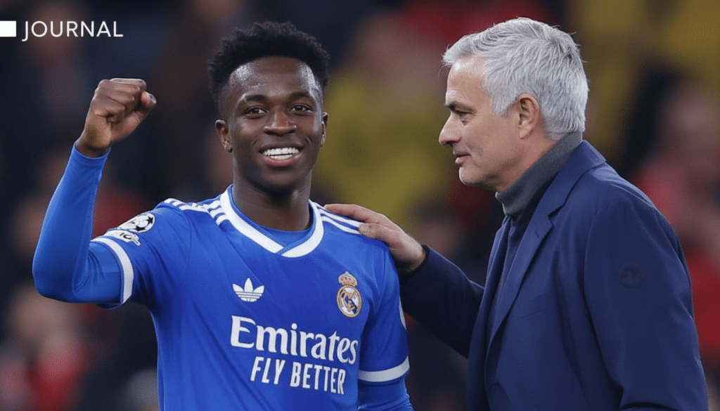 Mourinho y Vinicius se reencuentran tras incidente en Champions 2023