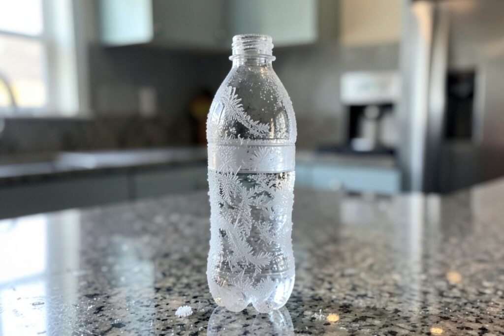 Riesgos y recomendaciones al congelar botellas de agua