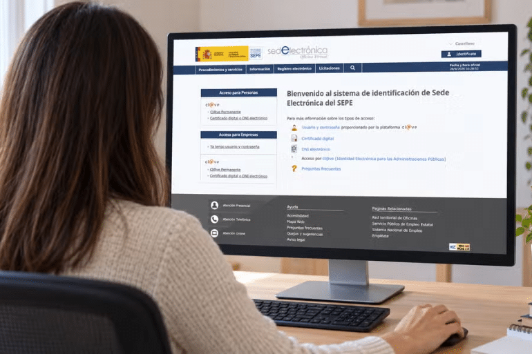El SEPE amplía los métodos para solicitar el paro por internet