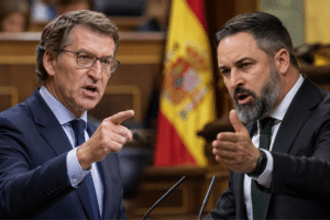 Feijóo y Abascal cargan contra Sánchez por Marruecos y Ceuta: «No tengo amo» Feijóo y Abascal cargan contra Sánchez