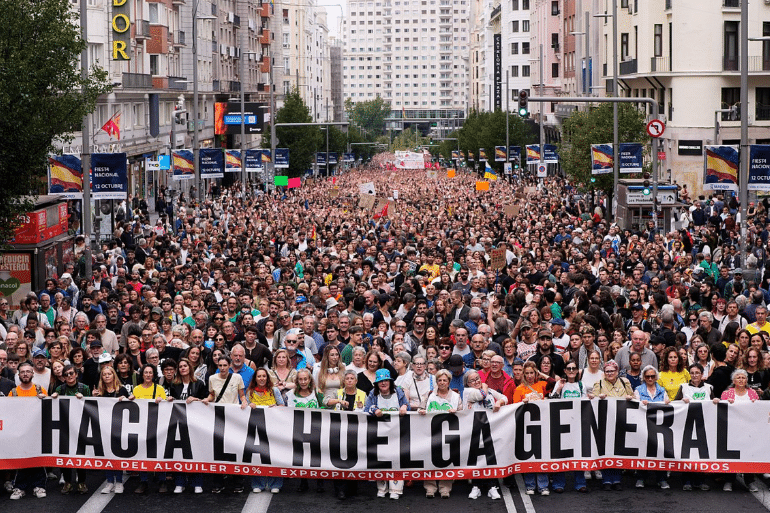 CCOO y UGT preparan una huelga general de 24 horas antes del 29-N