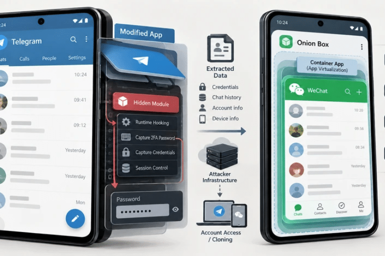 uCreator, el spyware para Android que roba claves de Telegram y clona WeChat