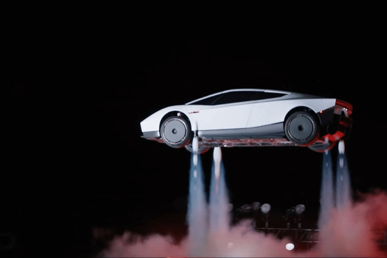 Elon Musk presenta el Tesla Roadster que puede volar y hacer acrobacias